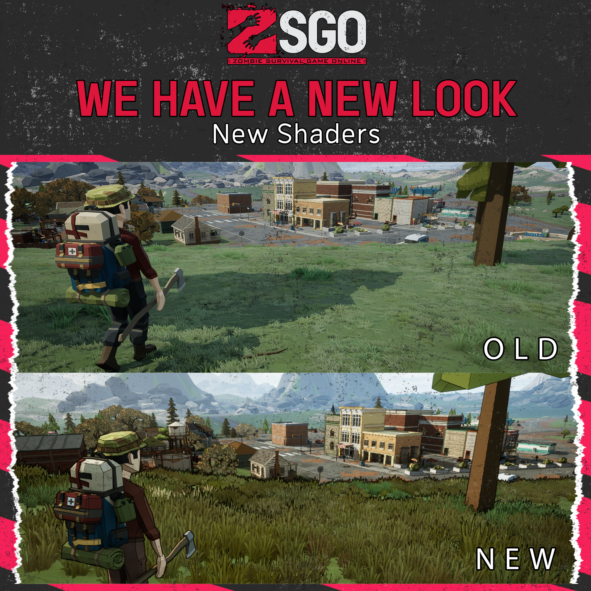 New look at zombie game graphics & shaders update.
