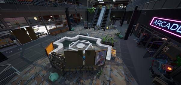 Inside look of the abandoned mall.