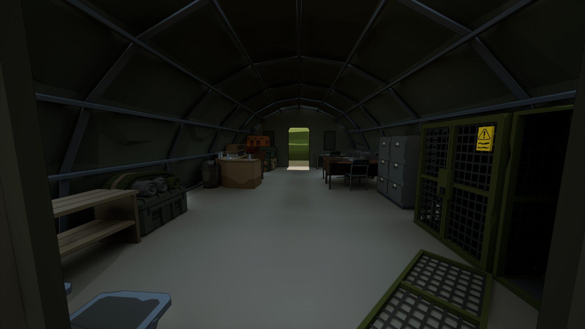 The inside a tent in the military base on ZSGO.