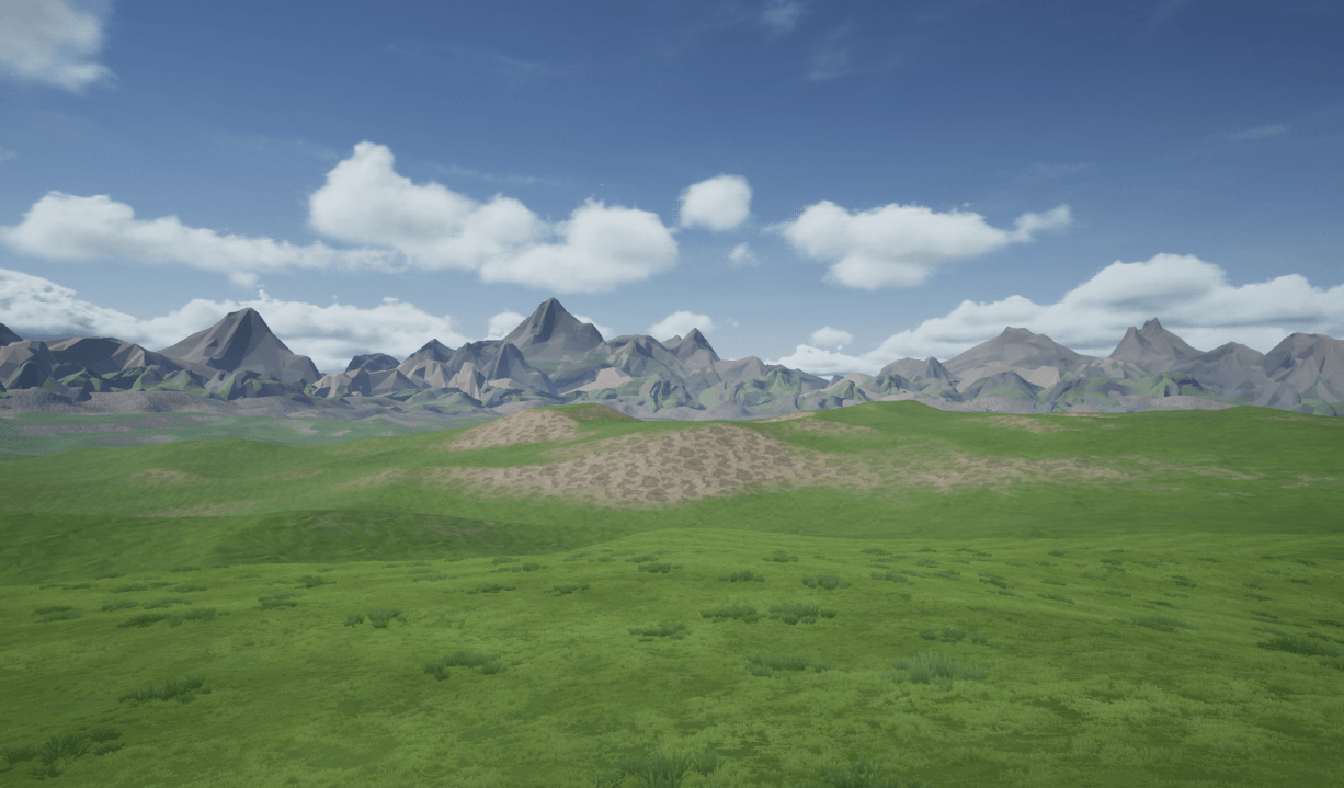 Pre-alpha look at our game-level-design terrain.